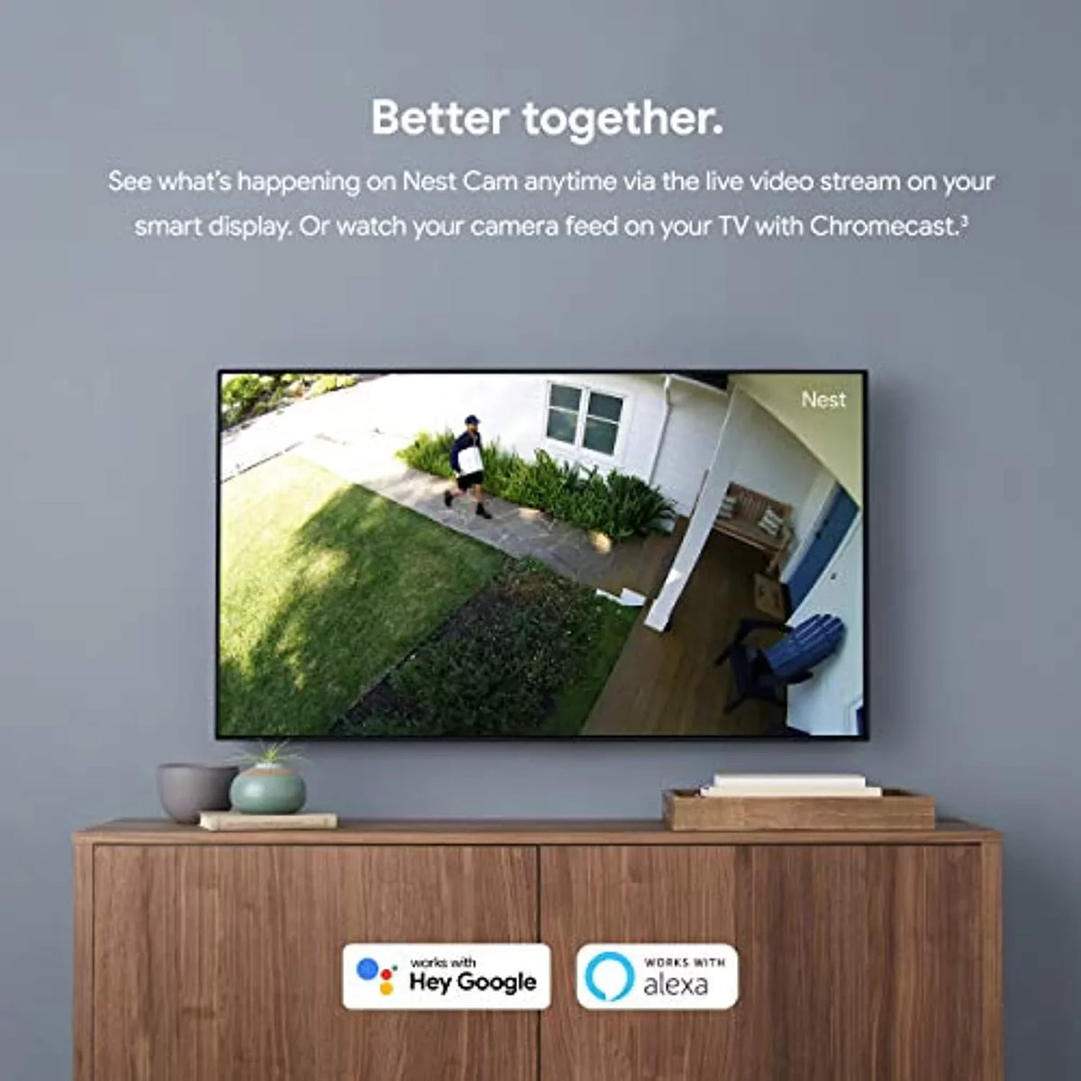 Google Nest Cam Outdoor 2-Pack - 1st Generation - Weatherproof Outdoor Camera - Surveillance Camera with Night Vision - Control with Your Phone