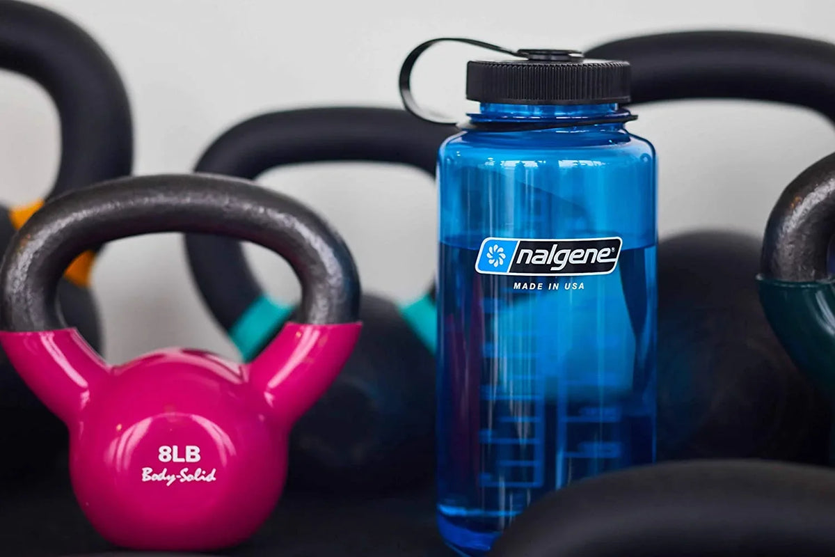 Nalgene Sustain Tritan BPA-Free Liquid Bottle Made with Material Derived from 50% Plastic Waste, 32 OZ, Wide Mouth