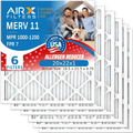 20x22x1 Air Filter MERV 11 Comparable to MPR 1000, MPR 1200 & FPR 7 Electrostatic Pleated Air Conditioner Filter 6 Pack HVAC Premium USA Made 20x22x1 Furnace Filters by AIRX FILTERS WICKED CLEAN AIR.