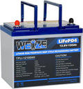 1Autodepot 12V 100Ah LiFePO4 Lithium Battery, Built-in 100A Smart BMS, Upgraded Mini Size & Lightweight, Perfect for RV, Solar, Marine, Overland/Van, and Off Grid Applications