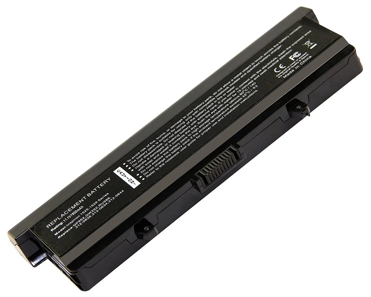 9-Cell 7800mAh Extended Battery for Inspiron N5010 Inspiron N5010D-148 Inspiron N5010D-168 Inspiron N5010D-258 N5010D-278 N5010R N5020 N5030 N5030D Inspiron N5030R Inspiron N5050