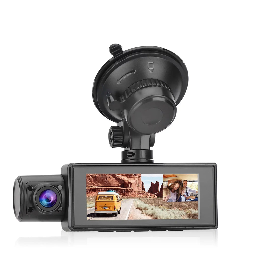 Dual Dash Cam, TSV 1080P Driving Recorder Camera for Cars, 170° Wide Angle Front Inside Camera with 3.16inch Monitor Night Vision, Loop Recording, G-Sensor, Parking Monitor, WDR