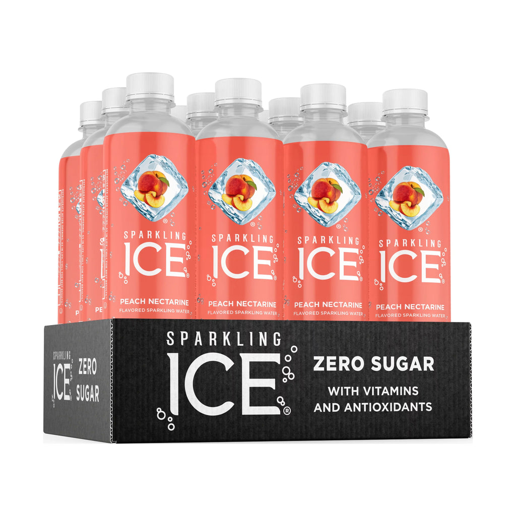 Sparkling Ice® Naturally Flavored Sparkling Liquid Peach Nectarine 17 Fl Oz, (Pack of 12)