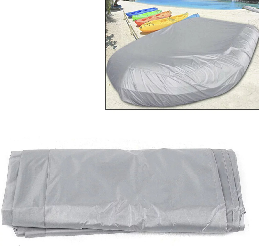 Tough Liquid Dustproof Boat Cover Inflatable Boat Dinghy Cover Silver Grey