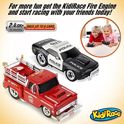 KidiRace RC Remote Control Police Car for Kids Sturdy Fun and Easy to Control