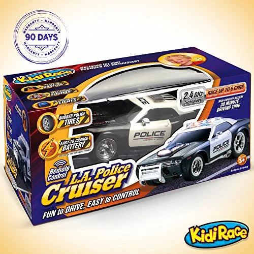 KidiRace RC Remote Control Police Car for Kids Sturdy Fun and Easy to Control
