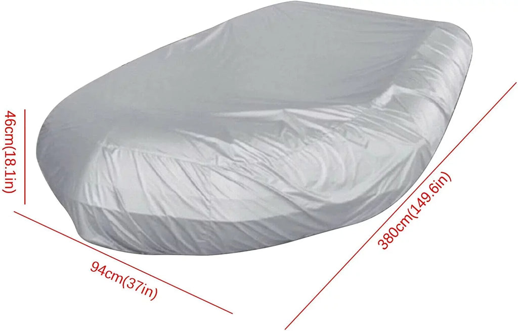 Tough Liquid Dustproof Boat Cover Inflatable Boat Dinghy Cover Silver Grey