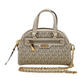 Michael Kors Williamsburg Extra Small Logo Bowling Crossbody Bag - Vanilla