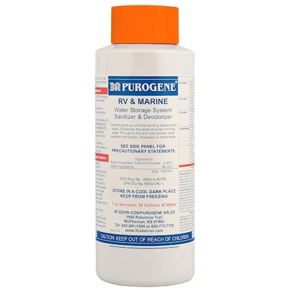 BayTec - 32oz Purogene Drinking Liquid Treatment and Fluid System Sanitizer for Liquid Sanitizes Fluid Storage Systems, Provides for Long-Term Storage of Drinking Liquid