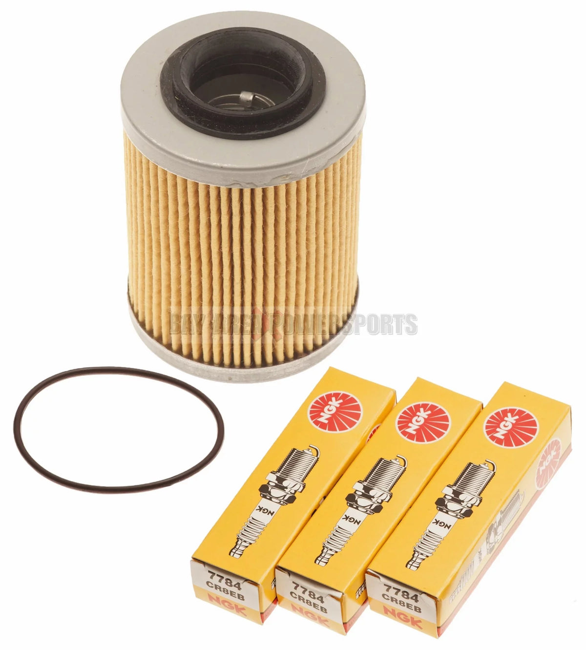 Sea Doo Spark 900 Oil Filter W/ O-Ring & NGK Spark Plugs Kit 420956123 CR8EB