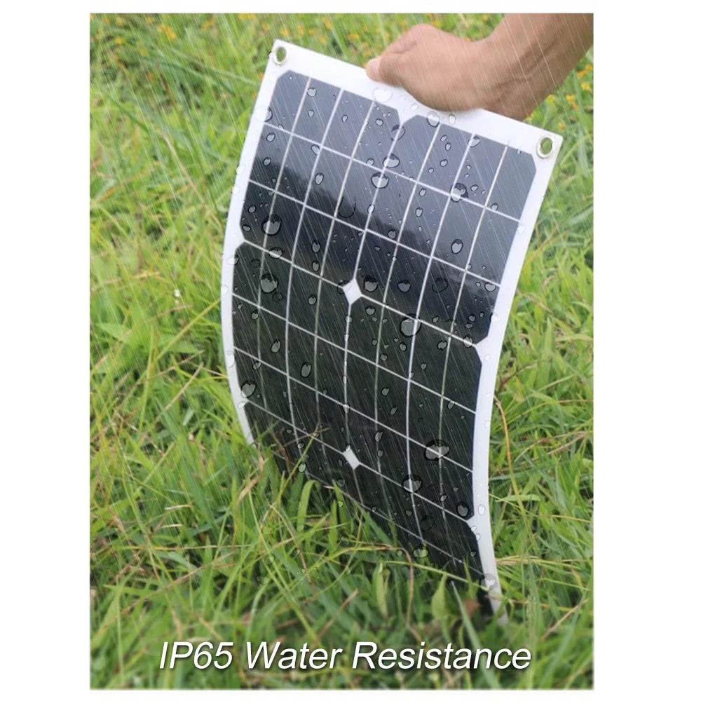 Pinnaco Solar Panel,Solar Panel Solar PWM DC 5V/18V Dual IP65 Fluid Resistance 12V/24V Solar USB Car IP65 Liquid Resistance 12V/24V Dual Output Solar 50W DC 5V/18V Panel 2 USB 5V/18V Dual Output QISUO
