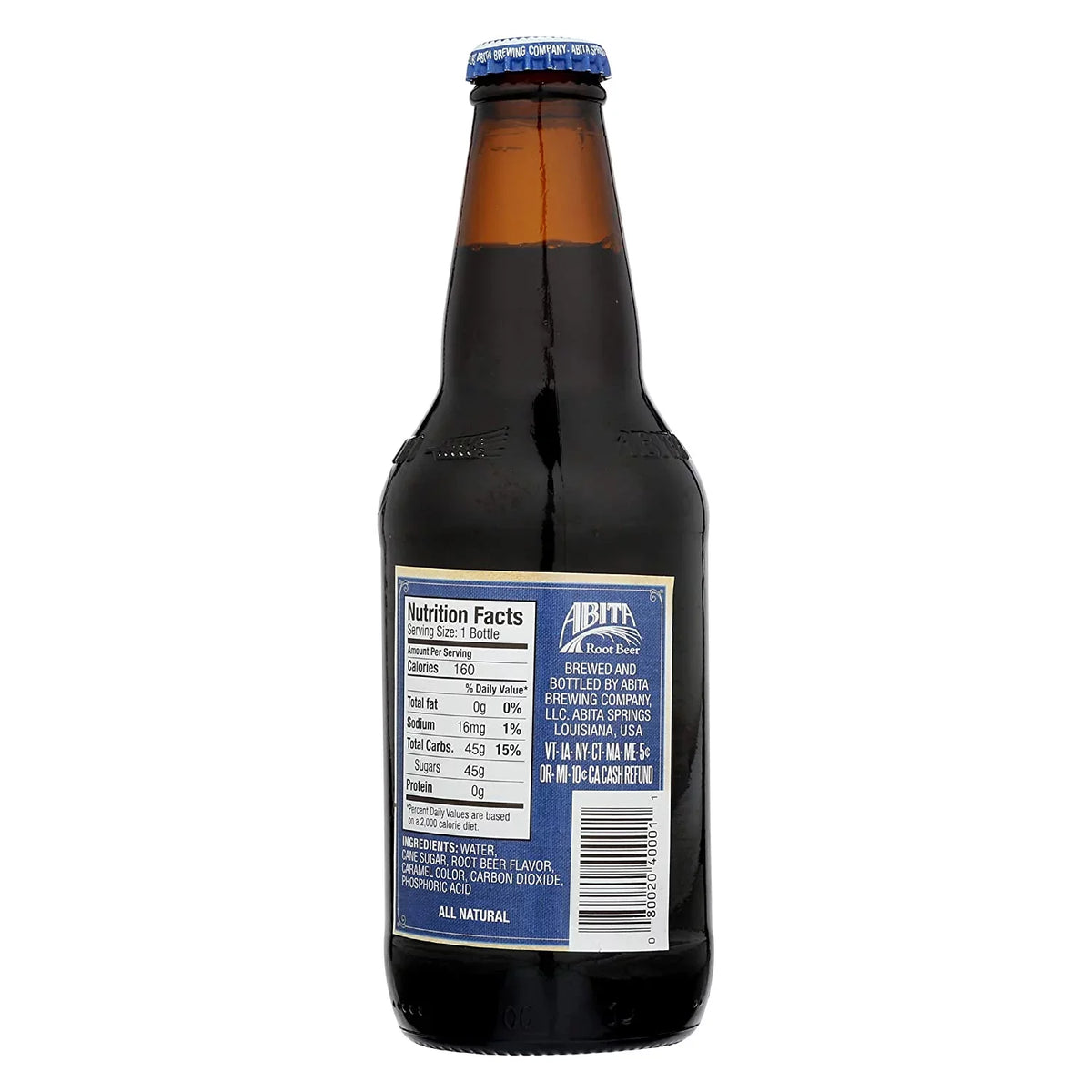 Abita ROOT BEER OF LOUISIANA w/cane sugar "A Cajun Brew", 12-Ounce Glass Bottle (Pack of 12)