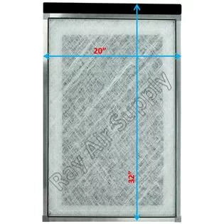RayAir Supply 20x32 Dynamic Air Cleaner Replacement Filter Pads 20x32 Refills (3 Pack)
