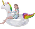 Blossom Glitter Sequins Animal Pool Floats, Inflatable Unicorn Ring Pool Float, Swimming Pool Ring, Pool Inflatables for Kids and Adults, Pool Toys Inflatable, Fluid Float | 48 Inch