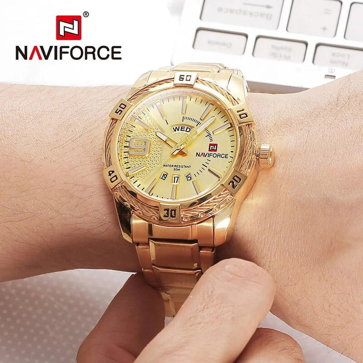 Luxury Brand Men's WristWatch Original Fashion Quartz Classic Watches For Men Fluid Business Steel Band Clock Man BB