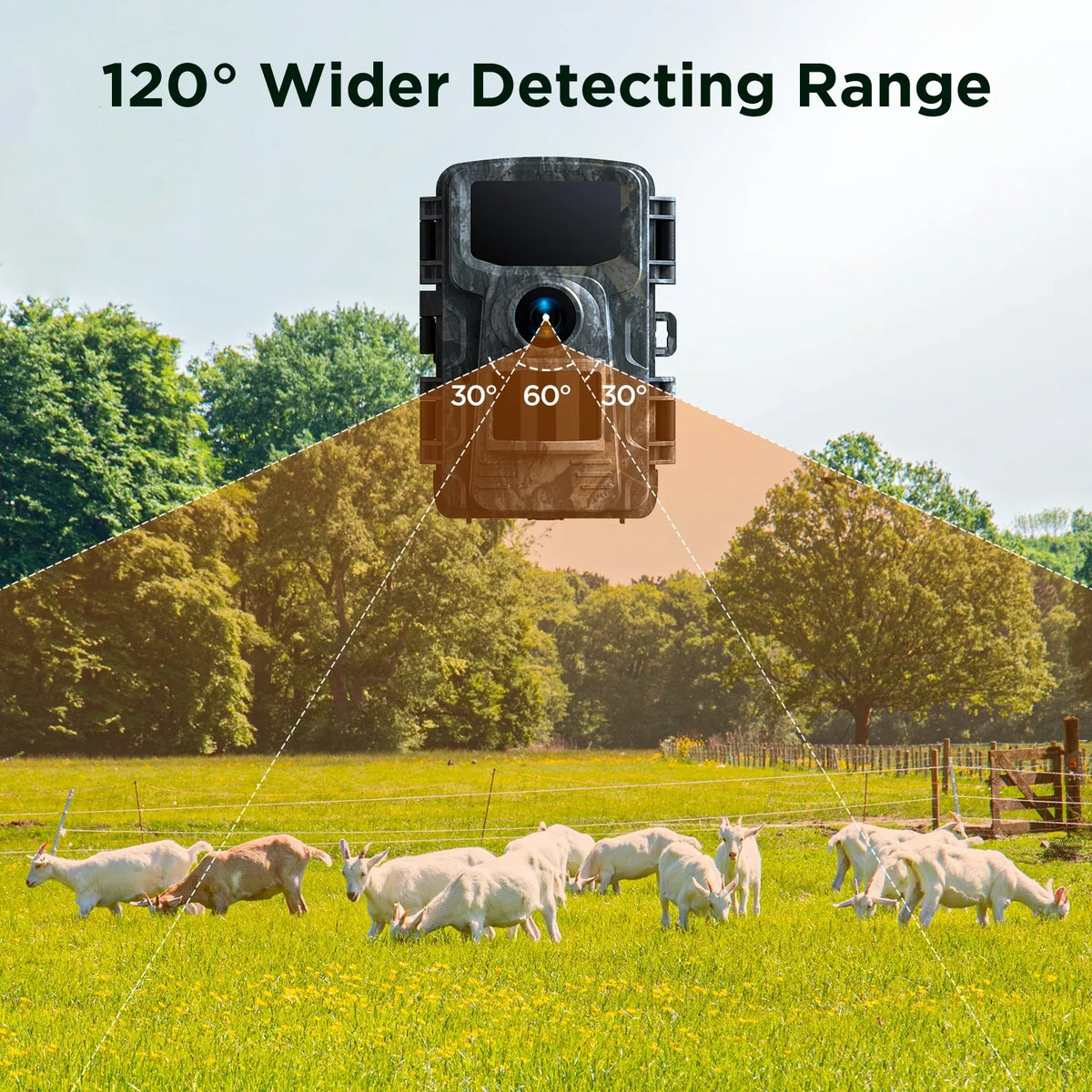 TOGUARD 4K 40MP Trail Camera, Game Deer Hunting Camera with Night Vision Fluid IP66 0.1s Trigger Time Latest Sensor Motion 120° Wide Angel Time-Lapse for Wildlife Monitor Trail Cam with SD Card
