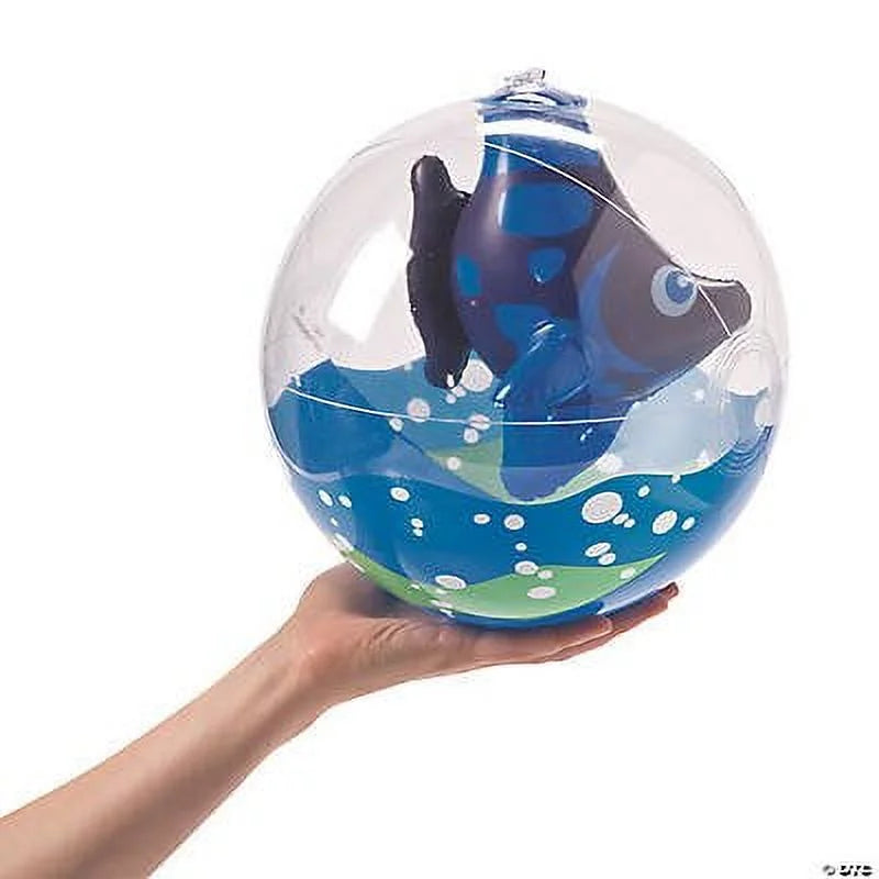 Inflate Tropical Fish In Beach Balls - Party Favors - 12 Pieces