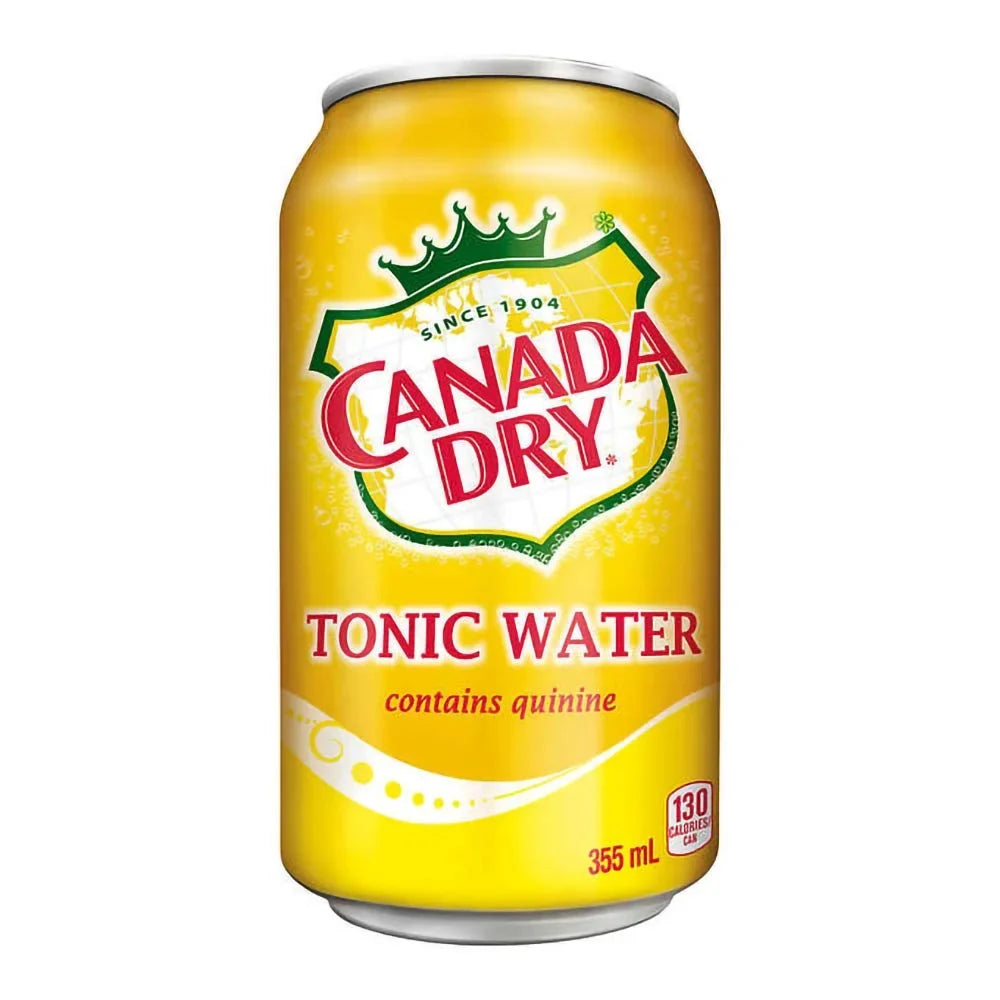 Canada Dry Tonic Liquid 12oz Can (Pack of 18, Total of 216 Oz), All Natural Family Pack Drinks