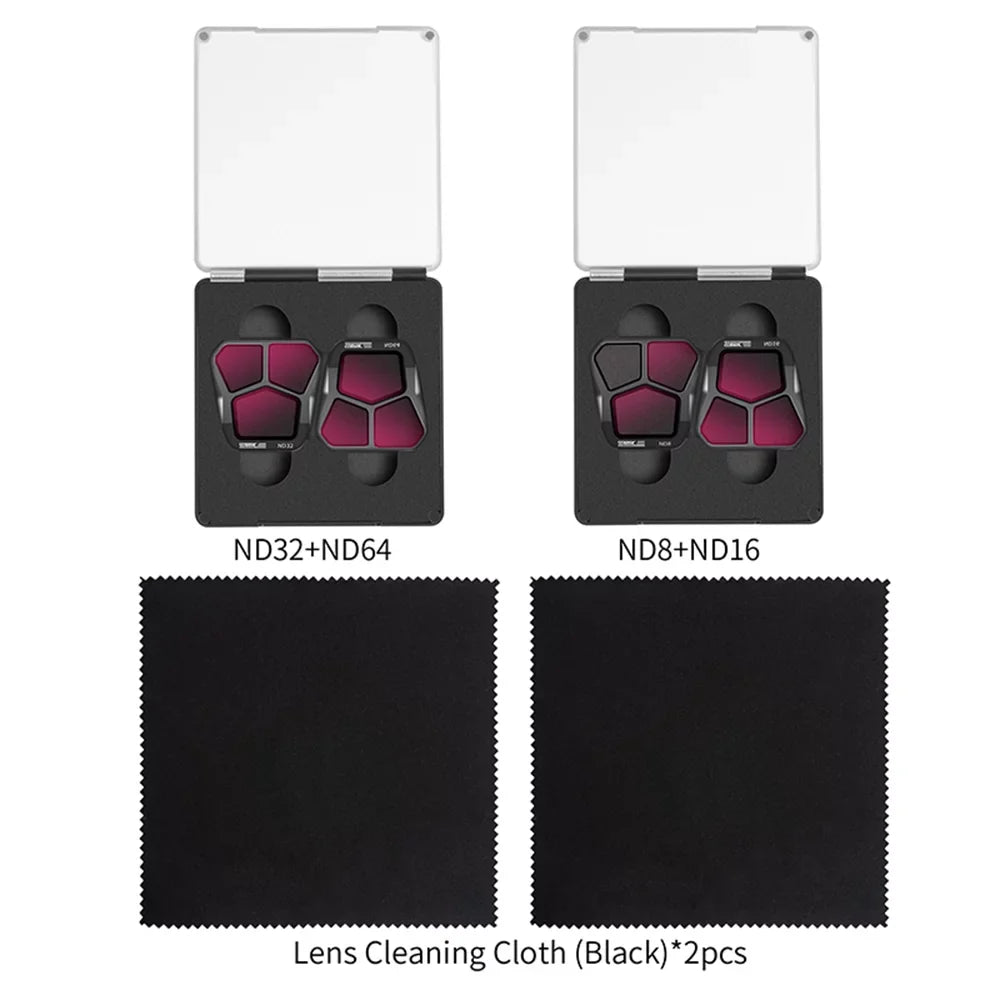 Dcenta Liquid ND Filters for DJI Mavic 3 - 4-Pack ND8/ND16/ND32/ND64 Filters