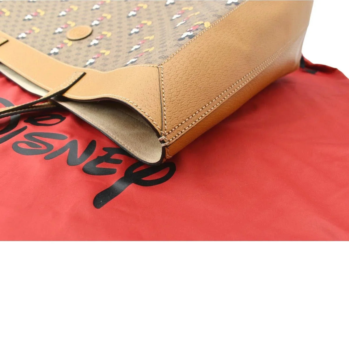 Pre-owned GUCCI Disney x Medium GG Supreme Tote Bag Beige 547947