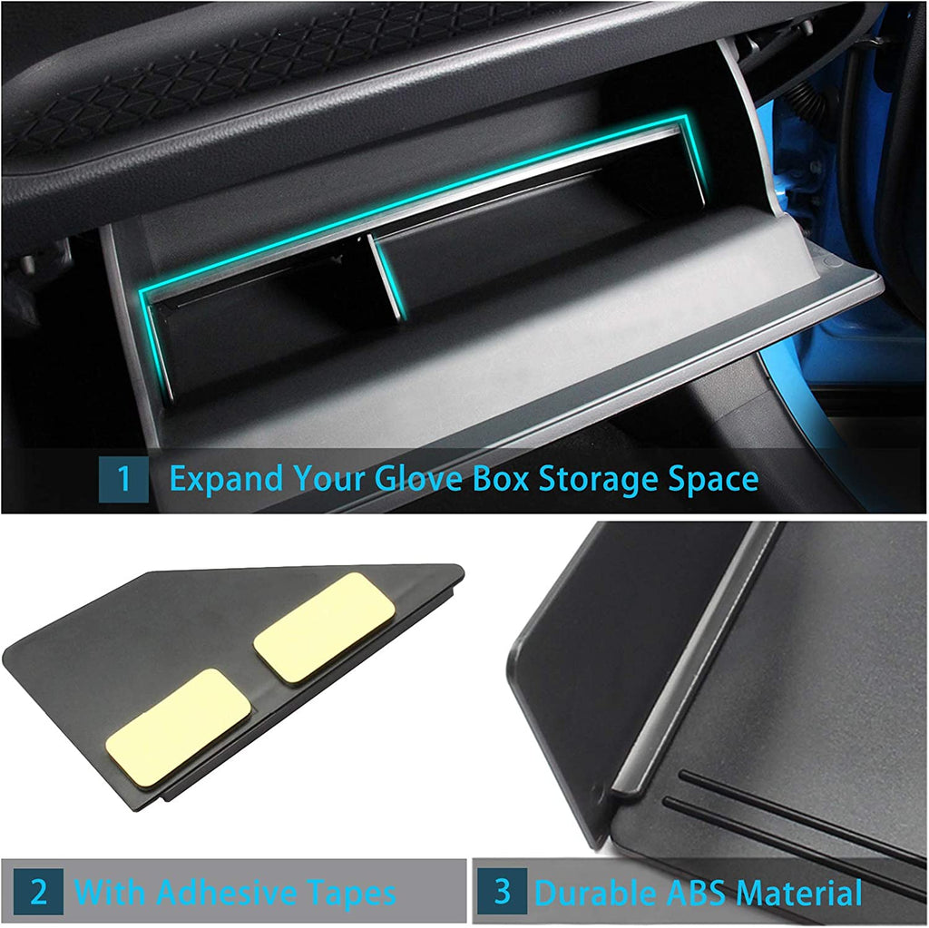 Jaronx Center Console Organizer Compatible with Toyota RAV4 2023 2022 2021 2020 2019, Center Console Glove Box Divider Storage Glove Box Organizer Tray