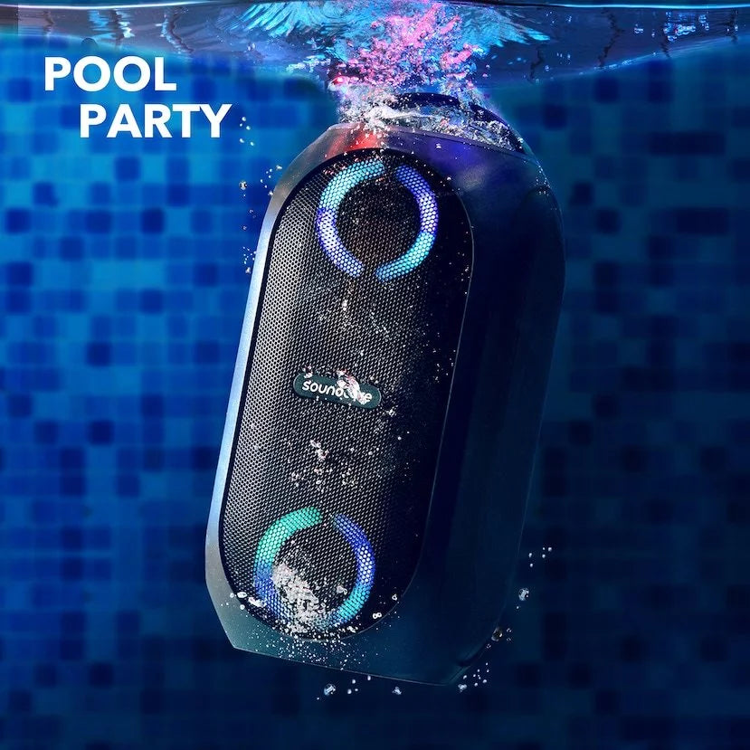 Soundcore by Anker- Rave PartyCast Portable Speaker | 80W | IPX7 Liquid | 18-Hour Playtime | Black | A3390Z12