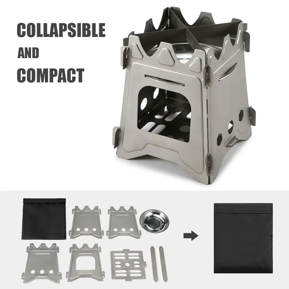 Lixadafurnace,Stove Camp StoveStove Picnic Wood Stove Camp PortableStove Camp Stove With Jinmie Picnic Ium Stove
