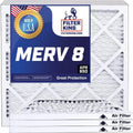 Filter King 15x33x1 Air Filter | 4-PACK | MERV 8 HVAC Pleated A/C Furnace Filters | MADE IN USA | Actual Size: 15 x 33 x .75"