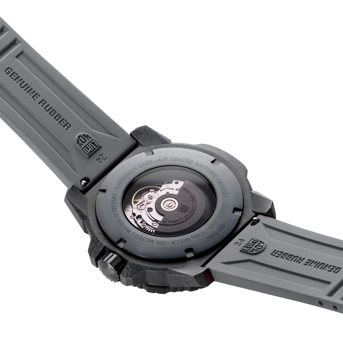 Luminox XS.3862 Men's Master Carbon Seal Grey Rubber Strap Watch