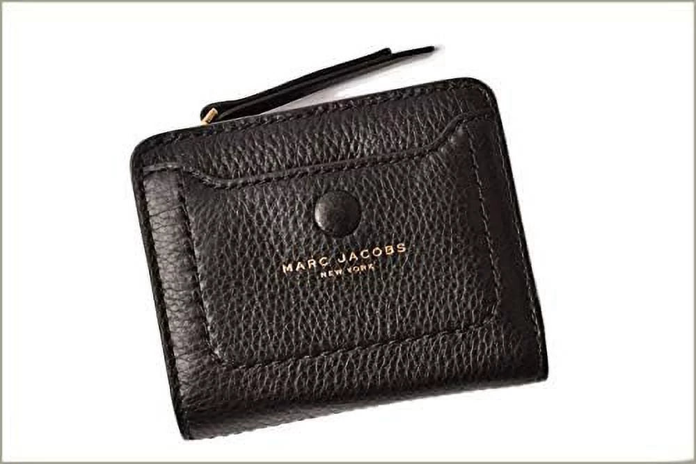Marc Jacobs M0014215 Black Leather Mini Empire City Women's Compact Leather Wallet