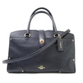 Pre-Owned COACH Mercer Satchel 30 2Way Shoulder Bag Navy 37575 Women's (Good)